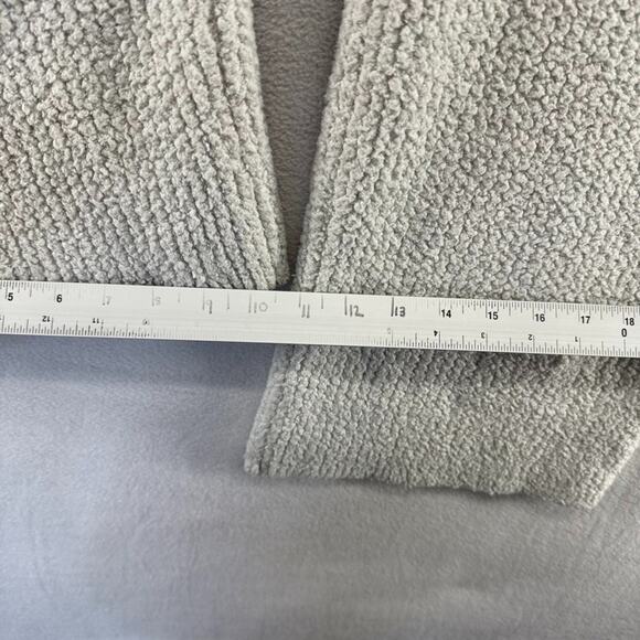 Aerie Sweatpants Women's Large Gray Textured Knit Wide Leg Flared Loose Baggy - Picture 5 of 10